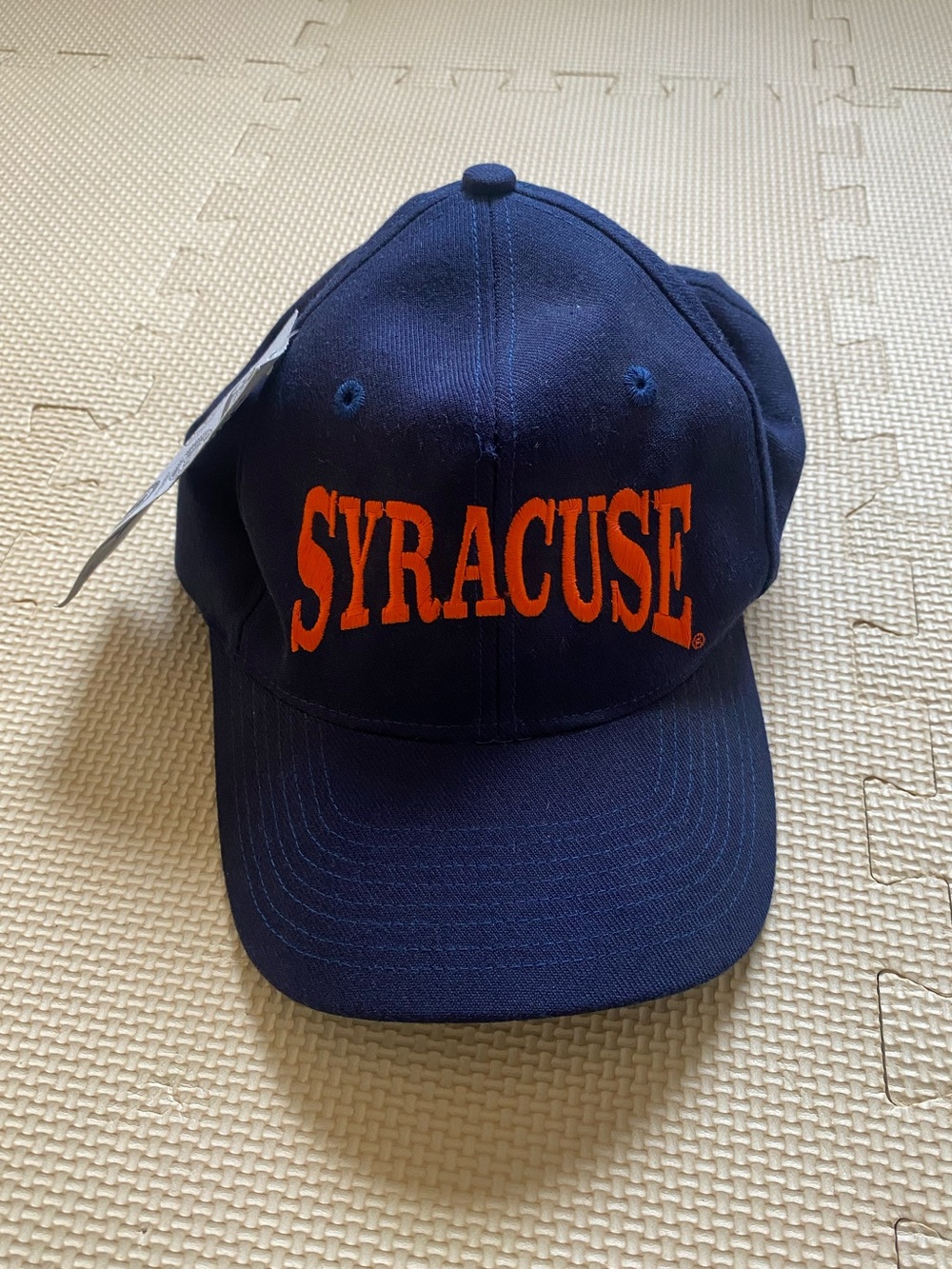 The Game Syracuse Navy Baseball Cap with Orange Embroidery vintage NWT